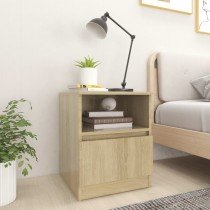 Bed Cabinets 2 pcs High Gloss Black 40x40x50 cm Engineered Wood