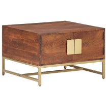 Coffee Table 67x67x45 cm Solid Mango Wood
