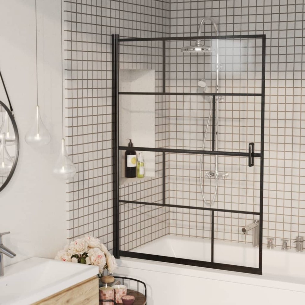 Shower Enclosure ESG 80x140 cm Black