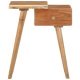 Bedside Table Solid Acacia Wood 45x32x55 cm