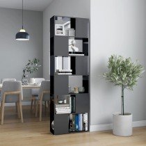 Bücherregal/Raumteiler Grau Sonoma 60x24x186 cm