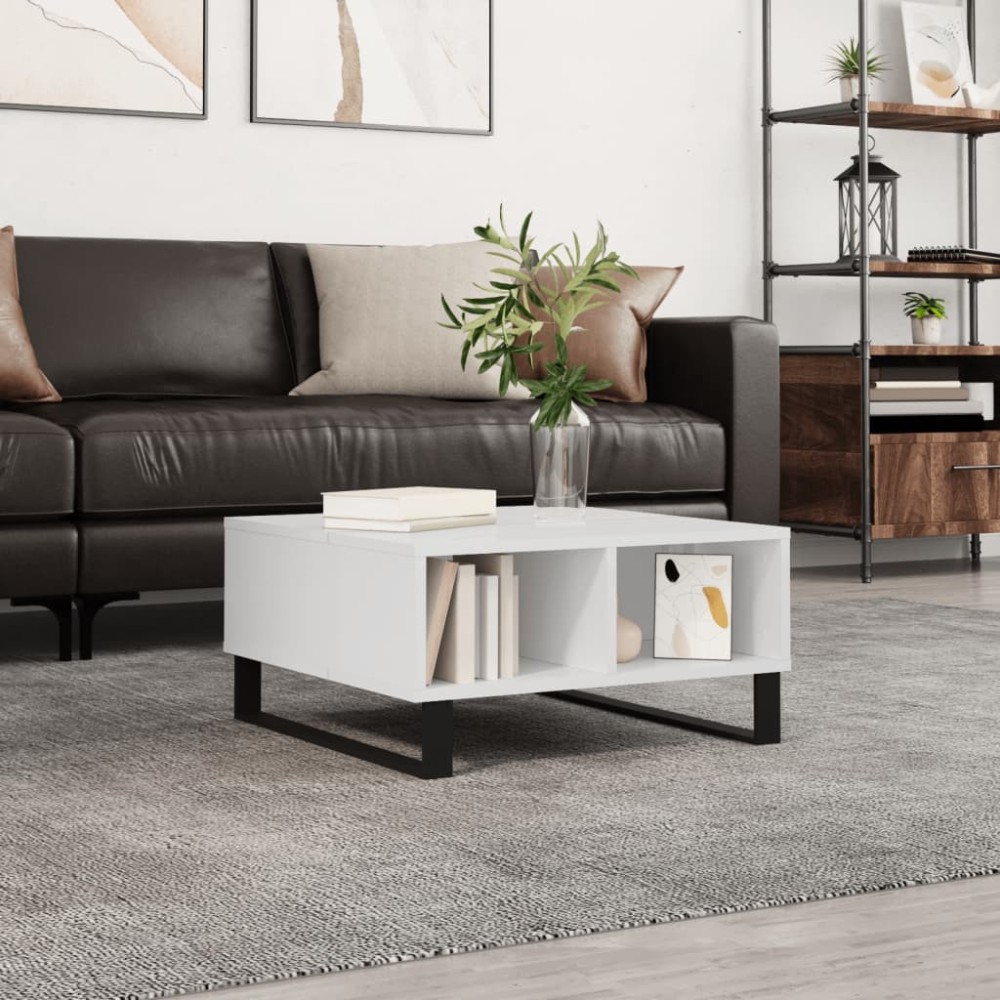 Coffee Table Black 60x60x30 cm Engineered Wood