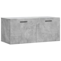 Wall Cabinet Smoked Oak 100x36.5x35 cm Engineered Wood