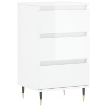 Sideboard High Gloss White 40x35x70 cm Engineered Wood