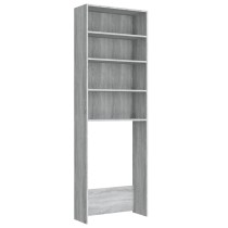 Waschmaschinenschrank Betongrau 64x24x190 cm