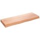 Wall Shelf Light Brown 80x30x6 cm Treated Solid Wood Oak