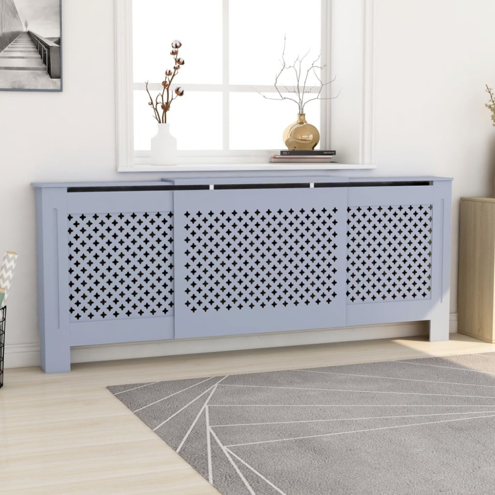 MDF Radiator Cover Black 78 cm