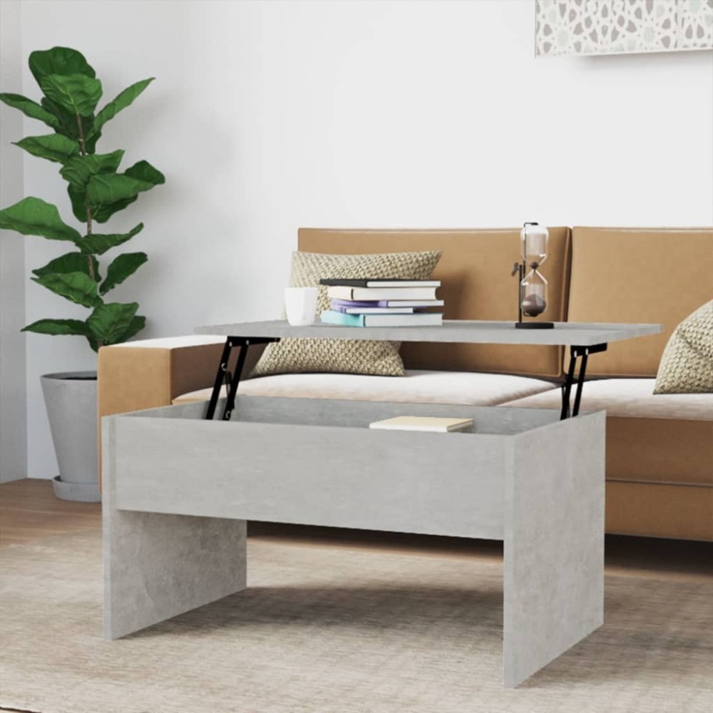 Coffee Table Brown Oak 80x50.5x41.5 cm Engineered Wood