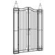 Garden Gate Black 121x8x180 cm Wrought Iron