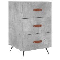 Bedside Cabinet Concrete Grey 40x40x66 cm Engineered Wood