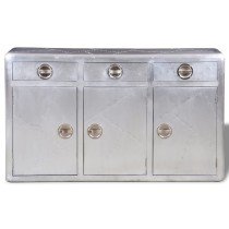 Aviator Sideboard 3 Drawers Vintage Aircraft Airman Aluminium
