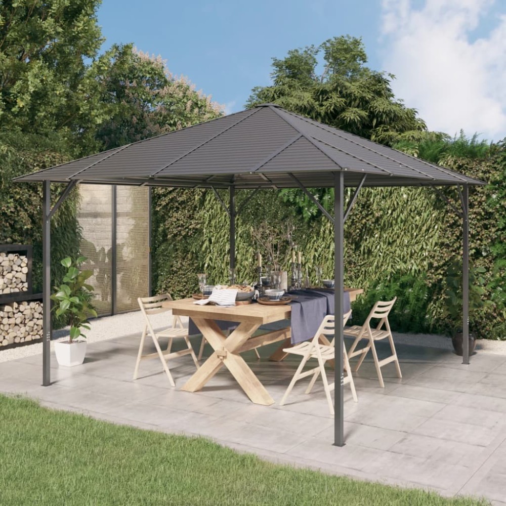 Gazebo with Roof 4x3 m Anthracite