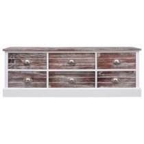 Hall Bench White 115x30x40 cm Wood