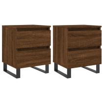 Bedside Cabinets 2 pcs Sonoma Oak 40x35x50 cm Engineered Wood