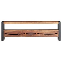 TV Cabinet 140x30x45 cm Solid Acacia Wood