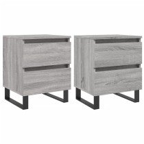 Bedside Cabinets 2 pcs Sonoma Oak 40x35x50 cm Engineered Wood