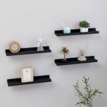 Wall Shelves 2 pcs Concrete Grey 40x9x3 cm