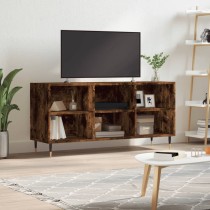 TV Cabinet Smoked Oak 103.5x30x50 cm Engineered Wood