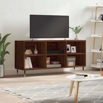 TV Cabinet Brown Oak 103.5x30x50 cm Engineered Wood