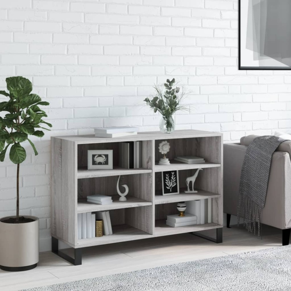 Sideboard Grau Sonoma 103,5x35x70 cm Holzwerkstoff