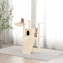 Cat Tree with Sisal Scratching Posts Light Grey 83 cm