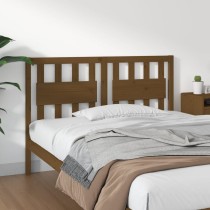 Bed Headboard White 155.5x4x100 cm Solid Wood Pine