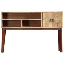 Console Table 115x30x76 cm Solid Rough Mango Wood