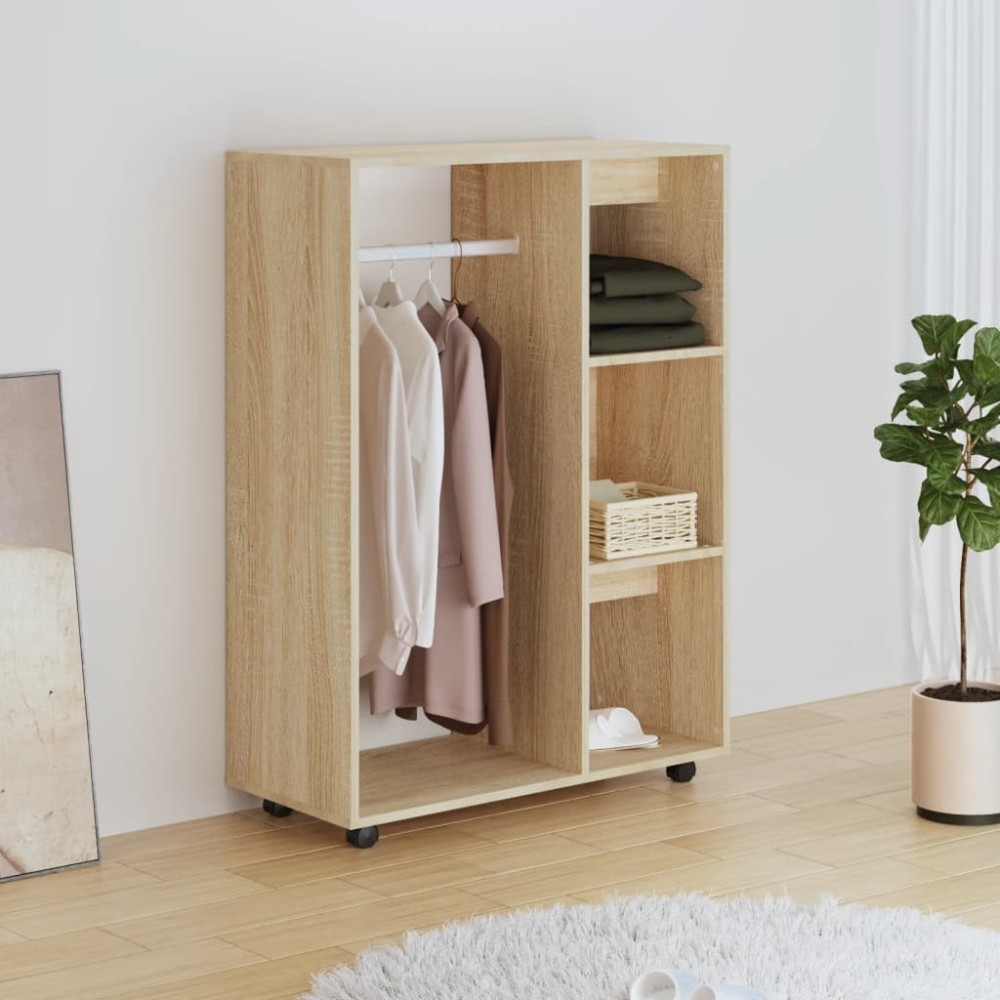 Wardrobe Brown Oak 80x40x110 cm Engineered Wood