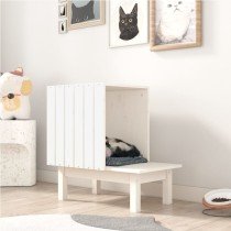 Cat House 60x36x60 cm Solid Wood Pine