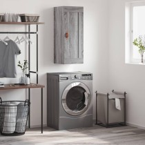 Wall Mounted Cabinet Grey Sonoma 34.5x34x90 cm Engineered Wood