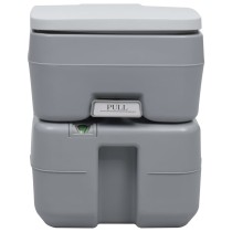 Portable Camping Toilet Grey 20+10 L