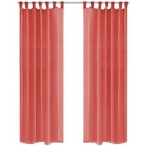 Cream Sheer Curtain 140 x 245 cm 2 pcs