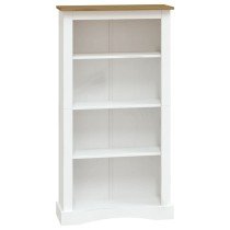 Bücherschrank 3 Fächer Mexiko-Stil Kiefernholz 81x29x100 cm