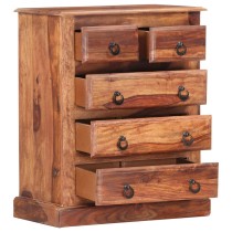 Drawer Cabinet 60x35x75 cm Solid Sheesham Wood