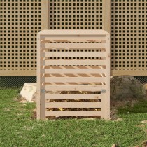 Composter White 82.5x82.5x99.5 cm Solid Wood Pine