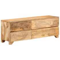 TV Cabinet Solid Mango Wood 110x30x40 cm