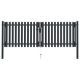 Double Door Fence Gate Steel 306x220 cm Anthracite