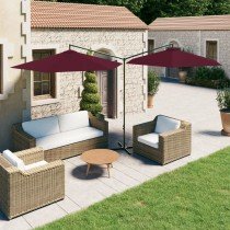 Double Parasol with Steel Pole Sand 600 cm