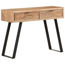 Console Table 100x35x76 cm Solid Acacia Wood with Live Edges