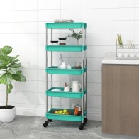 5-Tier Kitchen Trolley Grey...