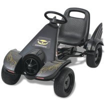 Pedal Go Kart with Adjustable Seat Black