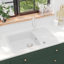 Granite Kitchen Sink Single Basin Black