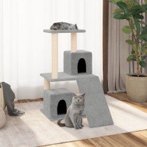 Cat Tree with Sisal Scratching Posts Dark Grey 82 cm