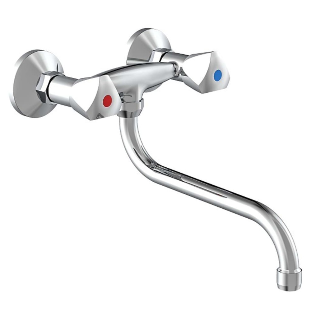 SCH TTE 2-Handle Wall Sink Mixer CESTI Chrome