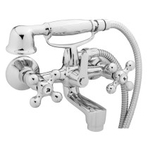 SCH TTE 2-Handle Bath Mixer with Hand Shower ELK Chrome