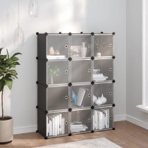 Storage Cube Organiser with 6 Cubes Transparent PP