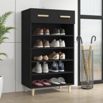 Shoe Cabinet Brown Oak 60x35x105 cm Engineered Wood