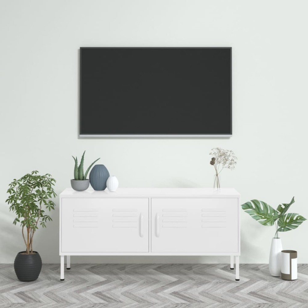 TV Cabinet Orange 105x35x50 cm Steel