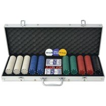 Poker Set with 1000 Chips Aluminium