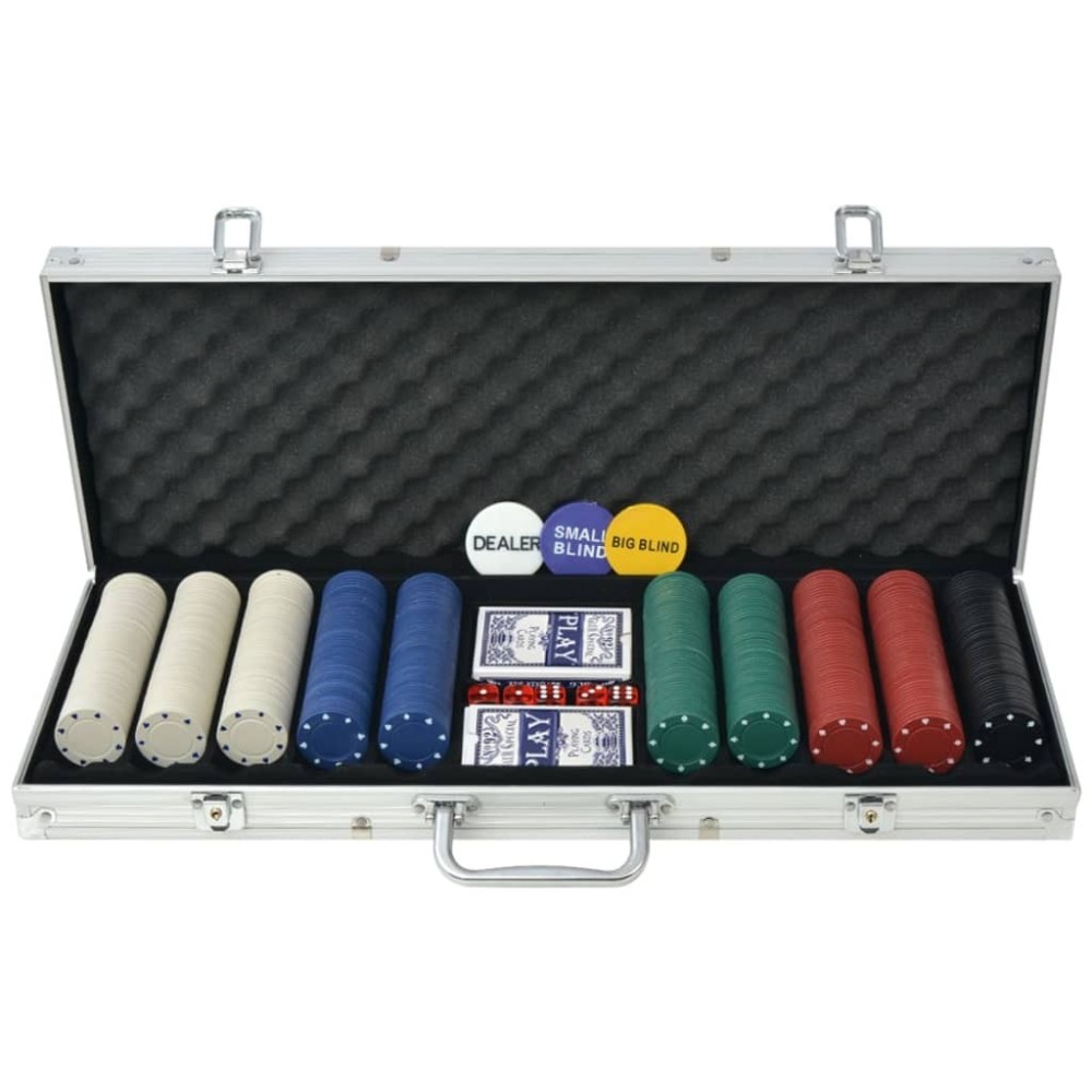 Poker Set with 1000 Chips Aluminium